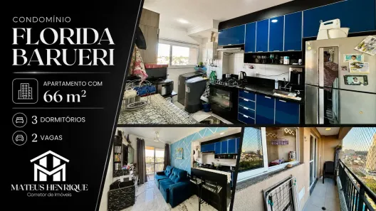Apartamento com 3 Quartos à venda, 66m² no Votupoca, Barueri