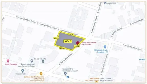 Lote/Terreno à venda, 940m² no Engenheiro Luciano Cavalcante, Fortaleza