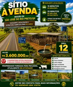 Fazenda/Sítio à venda, 290400m² no Centro, Mirassol