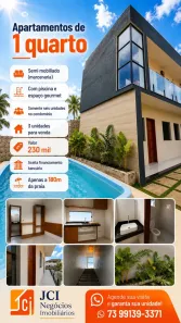 Apartamento com 1 Quarto à venda, 24m² no Coroa Vermelha, Santa Cruz Cabrália