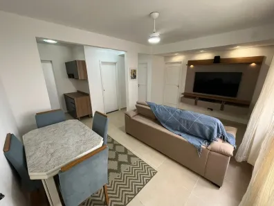 Apartamento com 2 Quartos para alugar, 90m² no Pitangueiras, Guarujá