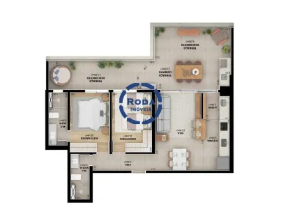 Apartamento com 3 Quartos à venda, 123m² no Boqueirão, Santos