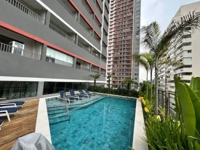 Flat com 1 Quarto para alugar, 25m² no Santo Amaro, São Paulo