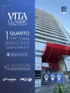 Apartamento com 1 Quarto para alugar, 32m² no Soledade, Recife