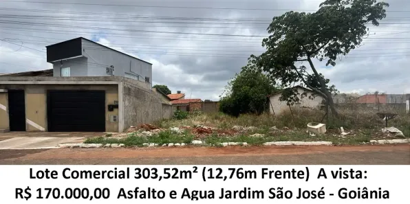 Lote/Terreno à venda, 302m² no Jardim São José, Goiânia