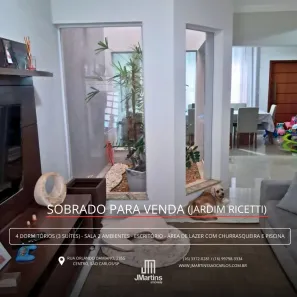 Casa com 4 Quartos à venda, 299m² no Jardim Ricetti, São Carlos