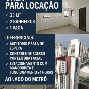 Consultório para alugar, 33m² no Vila Gomes Cardim, São Paulo