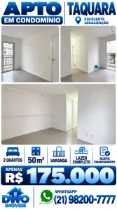 Apartamento com 2 Quartos à venda, 50m² no Taquara, Rio de Janeiro