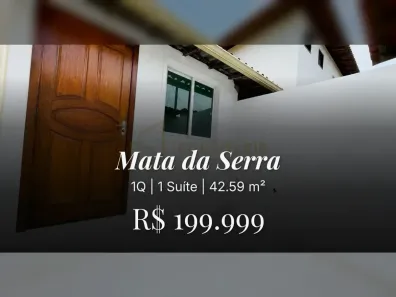Apartamento com 1 Quarto à venda, 42m² no Mata da Serra, Serra