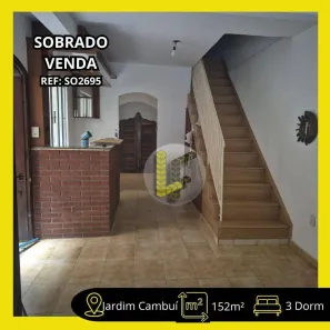 Sobrado com 3 Quartos à venda, 152m² no Jardim Stella, Santo André