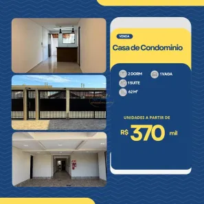 Casa de Condomínio com 2 Quartos à venda, 62m² no Maracanã, Praia Grande