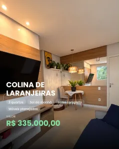 Apartamento com 2 Quartos à venda, 48m² no Colina de Laranjeiras, Serra
