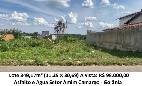 Lote/Terreno à venda, 349m² no Condomínio Amin Camargo, Goiânia