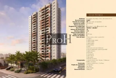 Apartamento com 3 Quartos à venda, 79m² no Centro, São Caetano do Sul