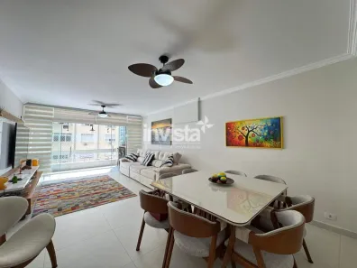 Apartamento com 3 Quartos para alugar, 142m² no Gonzaga, Santos