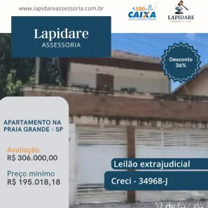 Apartamento com 2 Quartos à venda, 53m² no Melvi, Praia Grande