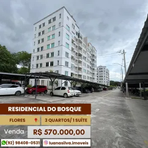 Casa de Condomínio com 3 Quartos à venda, 68m² no Flores, Manaus