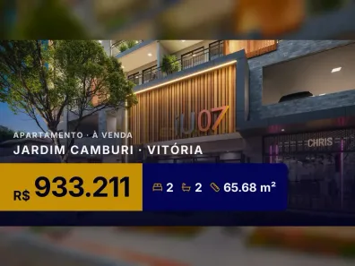 Apartamento com 2 Quartos à venda, 65m² no Jardim Camburi, Vitória