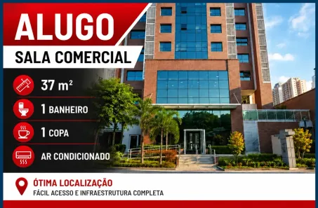 Sala Comercial para alugar, 37m² no Vila Gomes Cardim, São Paulo