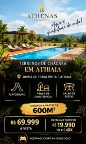 Lote/Terreno à venda, 600m² no Caetetuba, Atibaia