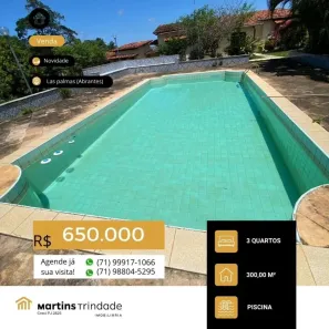 Fazenda/Sítio com 3 Quartos à venda, 2950m² no Vila de Abrantes (Abrantes), Camaçari