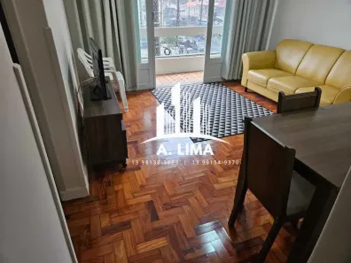 Apartamento com 2 Quartos para alugar, 98m² no Gonzaga, Santos