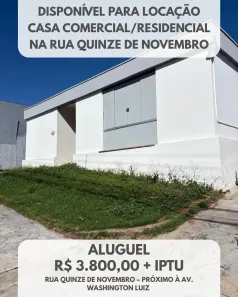 Casa com 3 Quartos para alugar, 10m² no Centro, Presidente Prudente