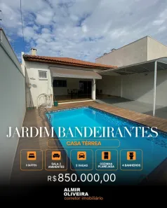 Casa com 3 Quartos à venda, 172m² no Jardim Recreio dos Bandeirantes, Sertãozinho