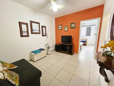 Apartamento com 1 Quarto para alugar, 50m² no Boqueirão, Praia Grande