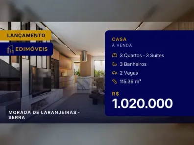 Casa com 3 Quartos à venda, 115m² no Morada de Laranjeiras, Serra
