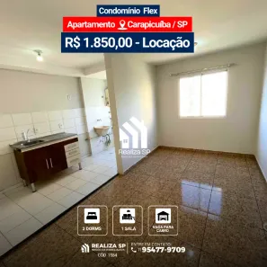 Apartamento com 2 Quartos para alugar, 45m² no Vila da Oportunidade, Carapicuíba