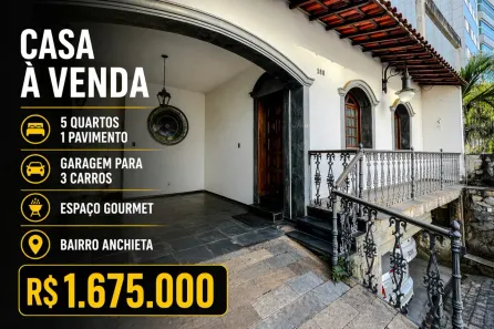 Casa com 5 Quartos à venda, 300m² no Anchieta, Belo Horizonte
