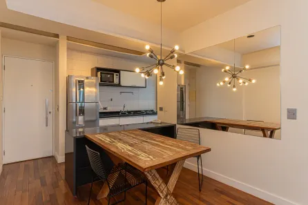 Apartamento com 1 Quarto para alugar, 57m² no Brooklin Novo, São Paulo