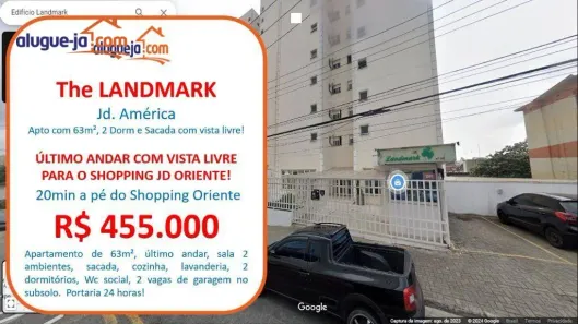 Apartamento com 2 Quartos à venda, 63m² no Jardim América, São José dos Campos