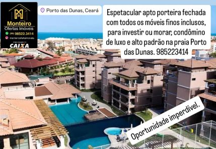 Apartamento com 2 Quartos à venda, 70m² no Porto das Dunas, Aquiraz