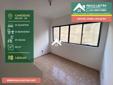 Apartamento com 1 Quarto para alugar, 50m² no Candeias, Jaboatão dos Guararapes
