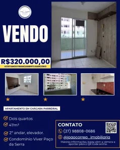 Apartamento com 2 Quartos à venda, 47m² no Jardim Limoeiro, Serra