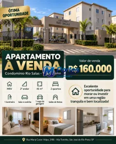 Apartamento com 2 Quartos à venda, 45m² no Vila Toninho, São José do Rio Preto