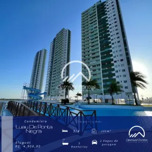 Apartamento com 3 Quartos para alugar, 131m² no Ponta Negra, Natal