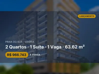 Apartamento com 2 Quartos à venda, 63m² no Praia do Suá, Vitória