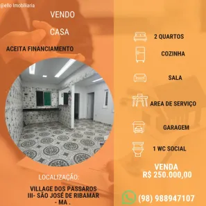 Casa com 2 Quartos à venda, 100m² no Jardim América, São Luís