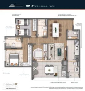 Apartamento com 3 Quartos à venda, 89m² no Vila Mariana, São Paulo