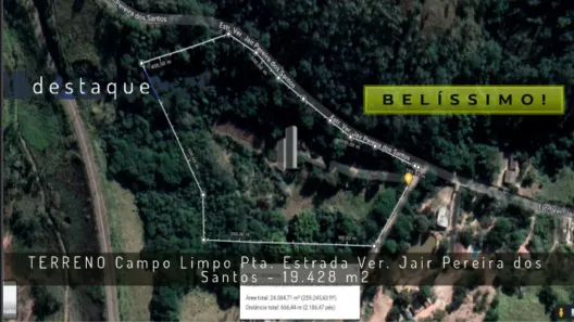 Lote/Terreno à venda, 19428m² no Vila Ipê (Botujuru), Campo Limpo Paulista