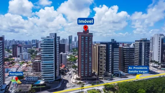 Flat com 1 Quarto à venda, 46m² no Petrópolis, Natal