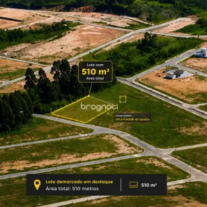 Lote/Terreno à venda, 510m² no Areias de Baixo, Governador Celso Ramos