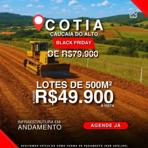 Lote/Terreno à venda, 500m² no Centro (Caucaia do Alto), Cotia