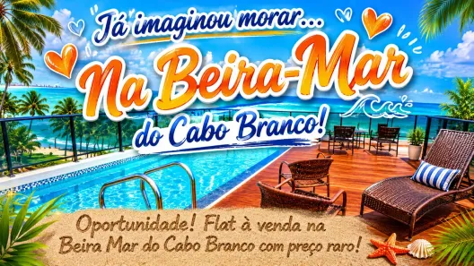 Flat com 1 Quarto à venda, 30m² no Cabo Branco, João Pessoa