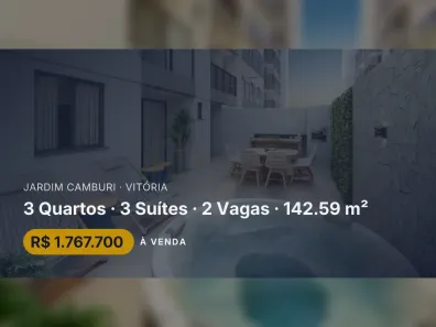 Apartamento com 3 Quartos à venda, 142m² no Jardim Camburi, Vitória