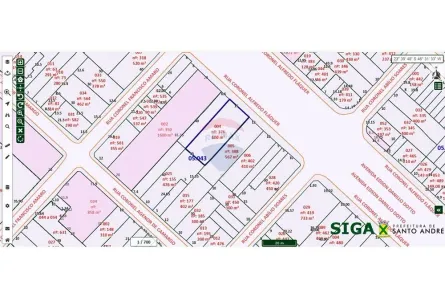 Lote/Terreno à venda, 742m² no Centro, Santo André