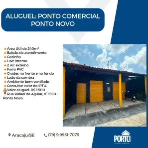 Ponto Comercial para alugar, 78m² no Ponto Novo, Aracaju